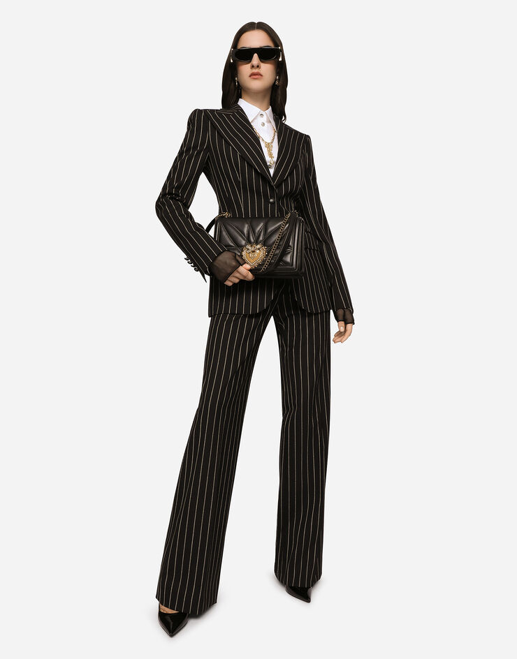 Dolce & Gabbana Pinstripe wool Turlington blazer Multicolor F29UCTFRBC3