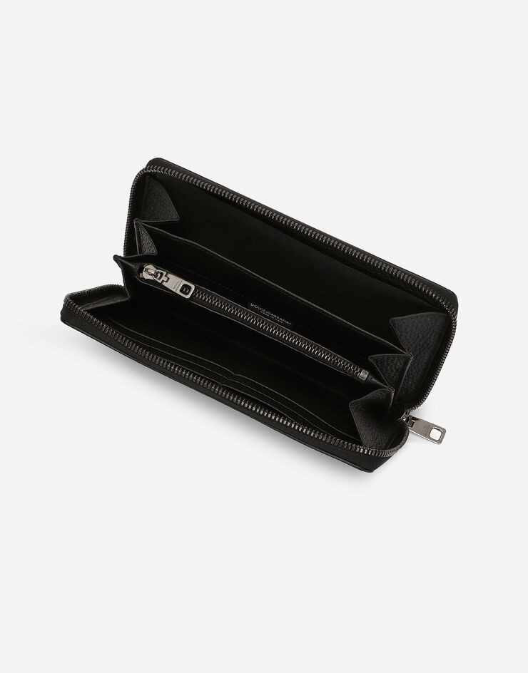 Dolce & Gabbana Cartera DG Logo con cremallera perimetral Negro BP1672AT489