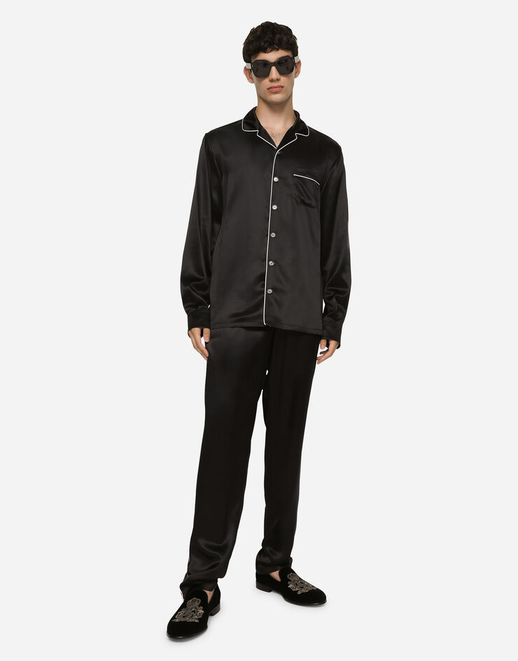 Dolce & Gabbana 真丝睡衣 黑 G5EM2TFU1AU