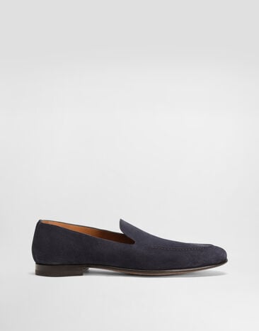 Dolce & Gabbana Split calfskin slippers Blue A50716AT441