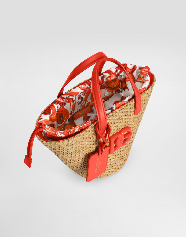 Dolce & Gabbana Straw coffa bag Multicolor EB0249AY319