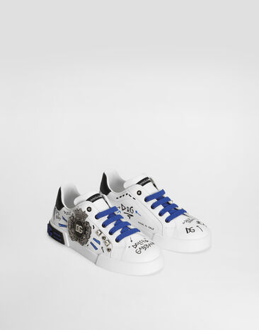 Dolce & Gabbana Printed calfskin Portofino Light sneakers Multicolor DA0702AH494