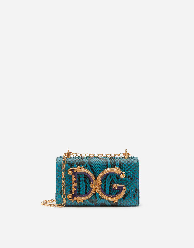 Dolce & Gabbana Python skin DG Girls phone bag Multicolor BI1416A2111
