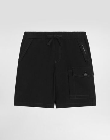 Dolce & Gabbana Gabardine bermuda shorts Black L44Q08FUFJH