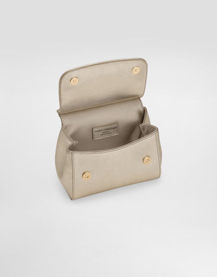 Dolce & Gabbana Sicily calfskin handbag with rhinestones Multicolor EB0003A3G25