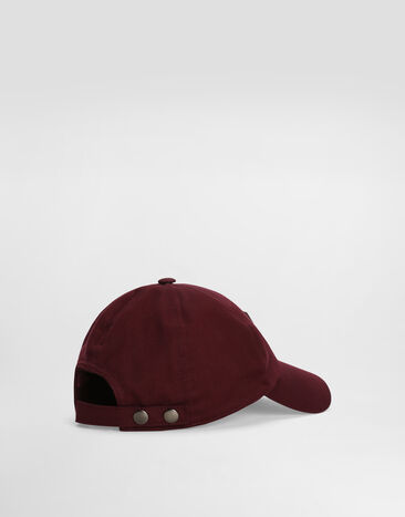 Dolce & Gabbana Cotton gabardine baseball cap Purple GH931ZGK263
