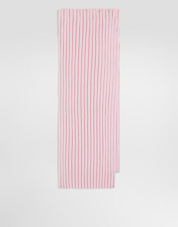 Dolce & Gabbana Rib knit scarf Pink LBKAI8JDVDN