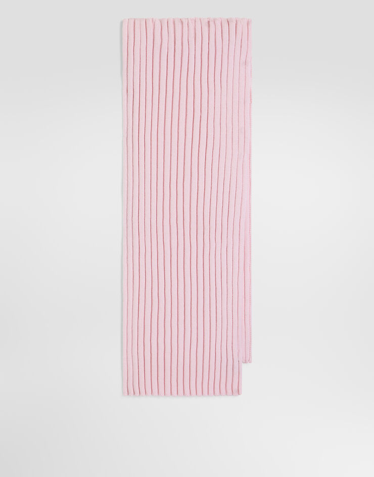Dolce & Gabbana Rib knit scarf Pink LBKAI8JDVDN