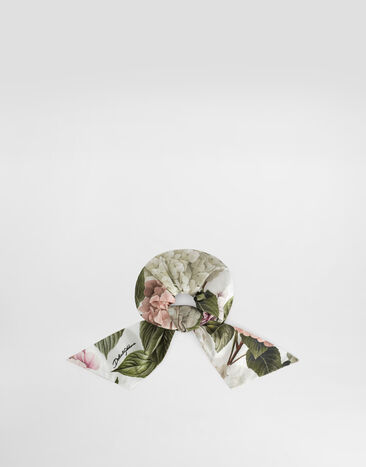 Dolce & Gabbana Hydrangea-print poplin scrunchie Multicolor LB7A19HS5T6