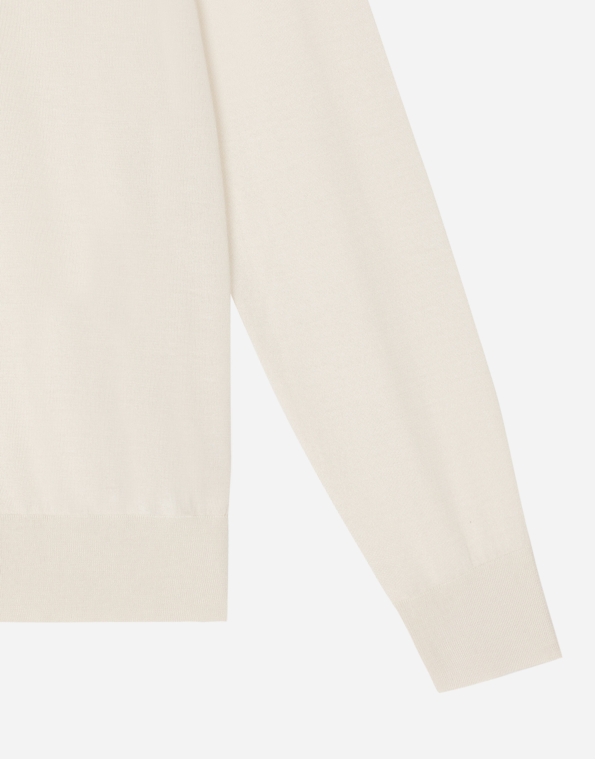 Whiteのメンズ カシミア&シルク ポロシャツ | Dolce&Gabbana®