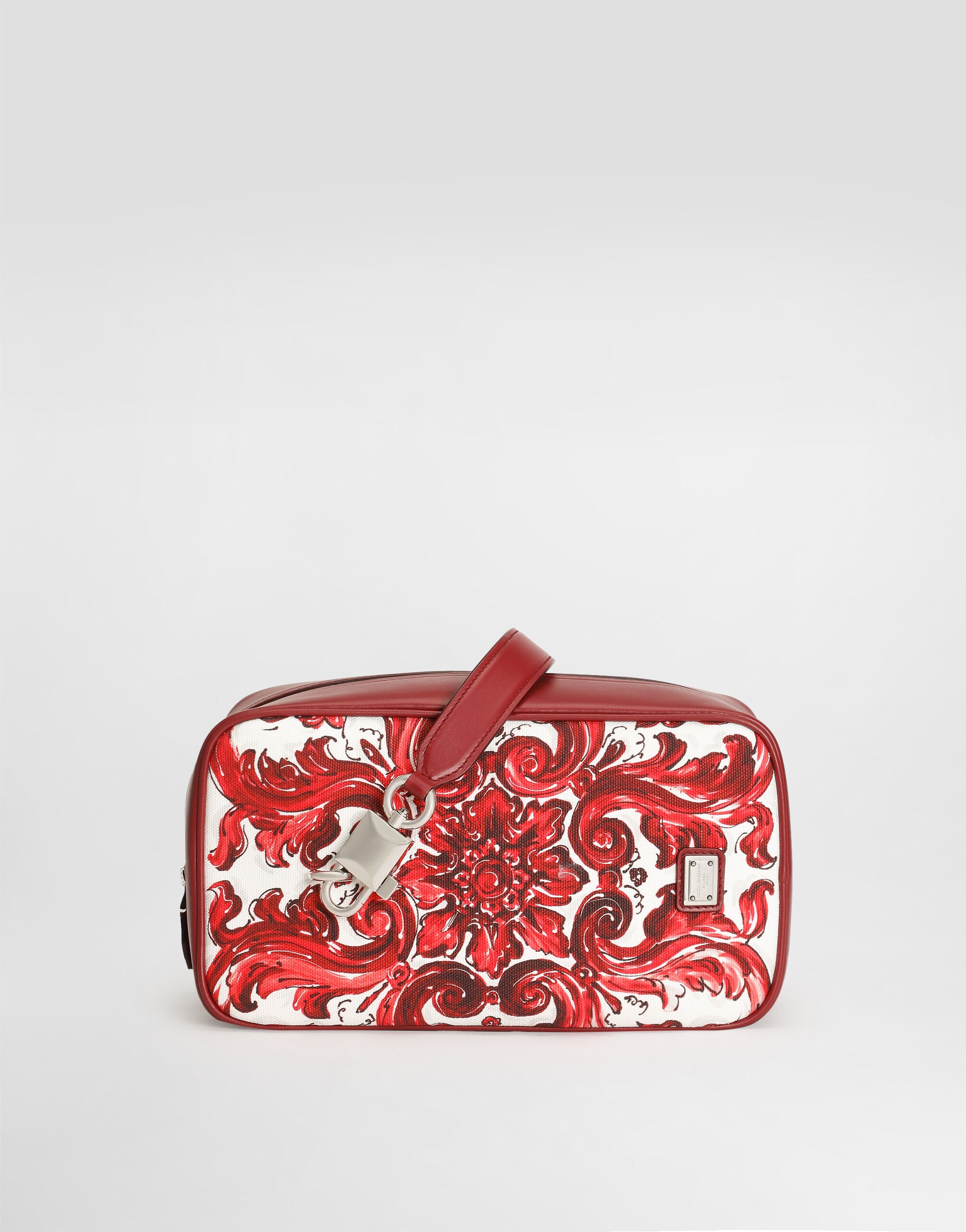 Multicolorのメンズ Majolica-print lock canvas handbag | Dolce&Gabbana®