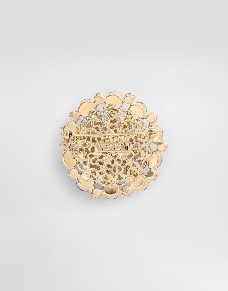 Dolce & Gabbana Brooch with rhinestones Dolce & Gabbana Brooch with rhinestones Multicolor WPR5S6W1111