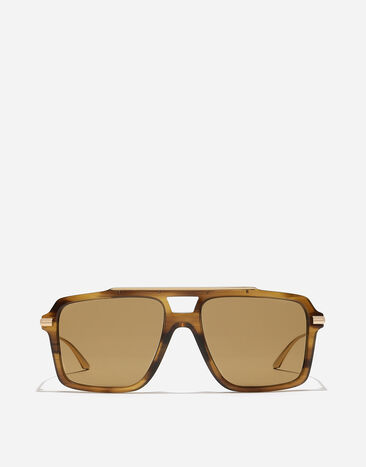 Dolce & Gabbana Gafas de sol DG Metal Classic Ocre estriado VG4477VP673
