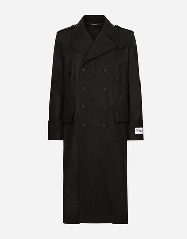 Dolce & Gabbana Double-breasted cashmere pea coat Grey G046ETGI520