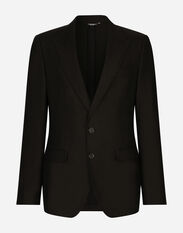 Dolce & Gabbana Single-breasted linen Taormina jacket Brown G2SJ0THUMG4
