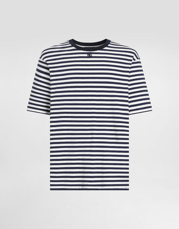 Dolce & Gabbana Striped jersey t-shirt Multicolor G8PN9ZFBGAZ