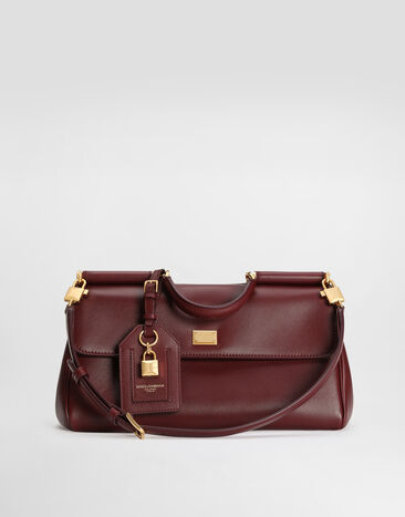 Dolce & Gabbana My Sicily handbag in plongé calfskin Bordeaux BB7782B7321