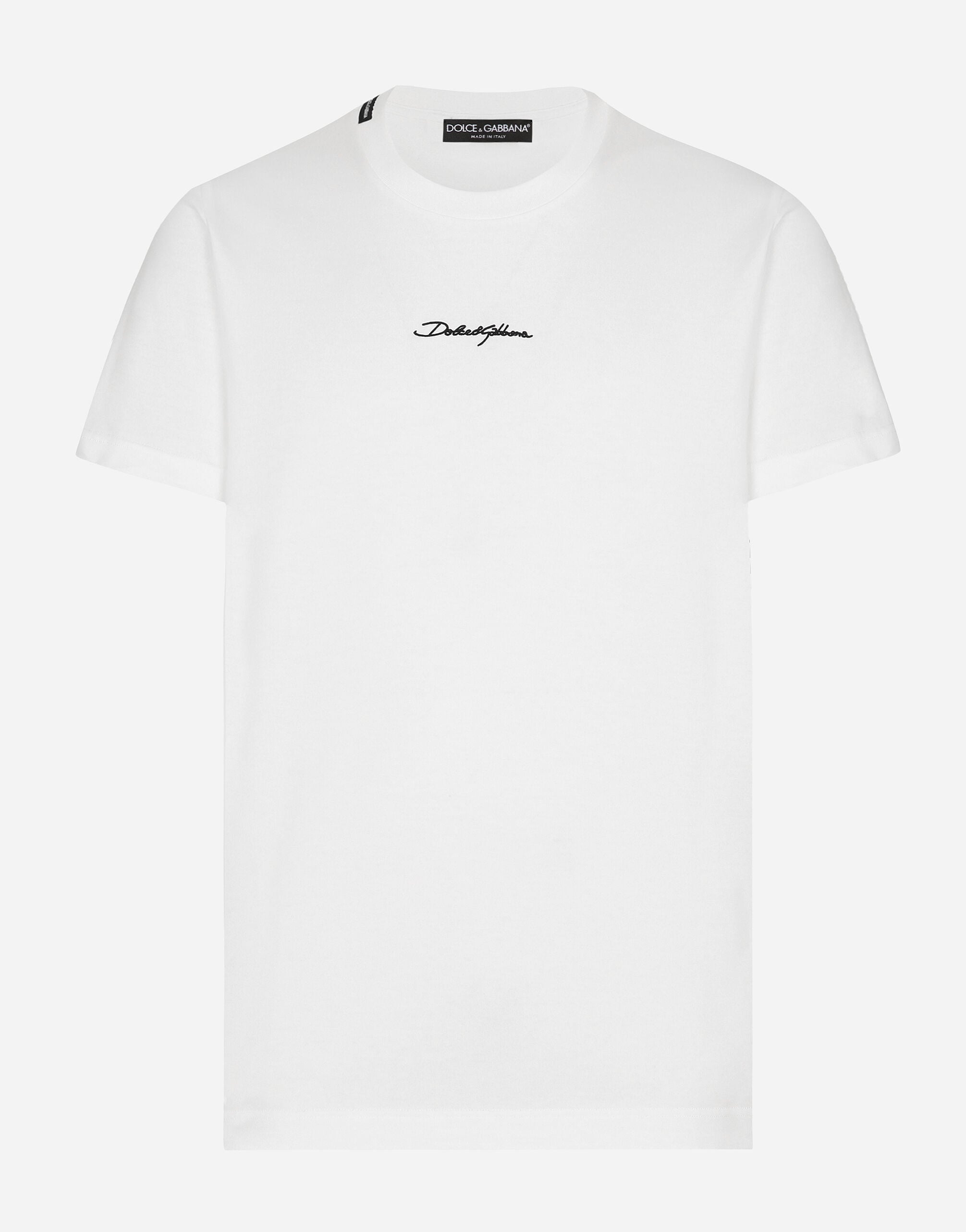 Whiteのメンズ ロゴ コットン Tシャツ | Dolce&Gabbana®