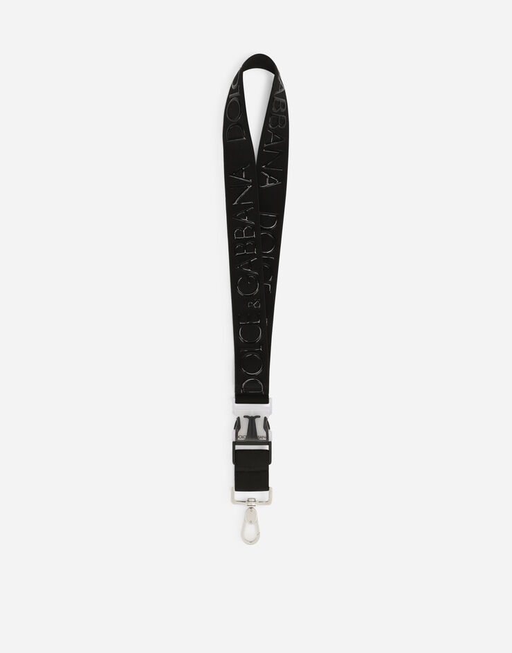 Dolce & Gabbana Tape key chain with Dolce&Gabbana logo Black GR209EGEY72
