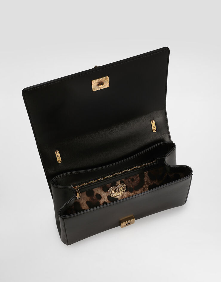 Dolce & Gabbana Medium Devotion bag in quilted nappa leather Dolce & Gabbana Medium Devotion bag in quilted nappa leather Black BB7158AW437