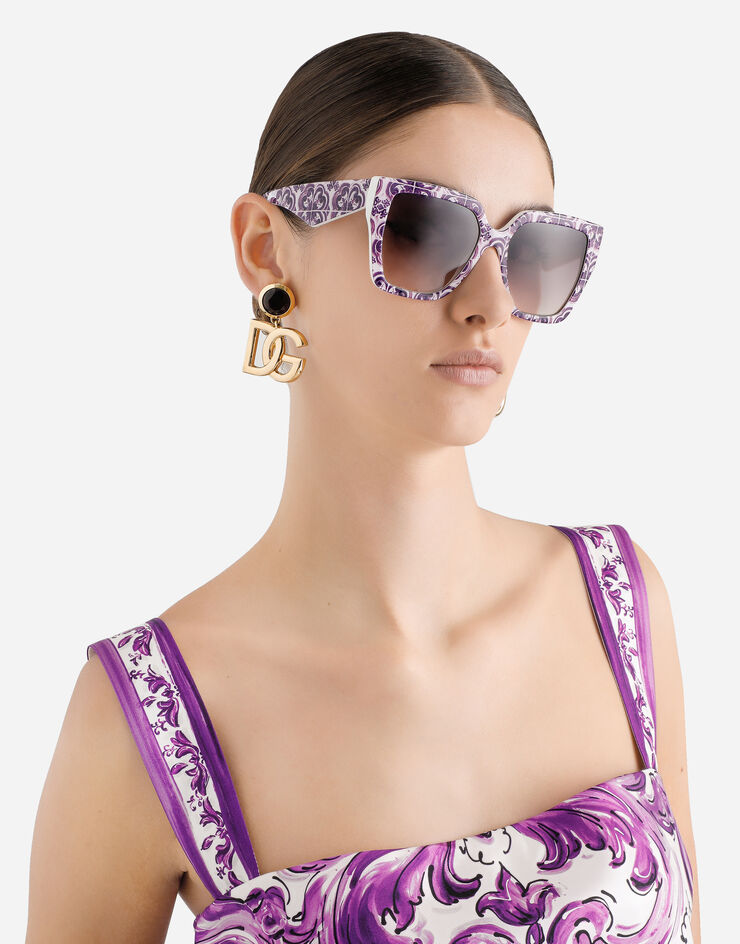 Dolce & Gabbana Maiolica viola sunglasses Violet maiolica print VG4438VP9U6