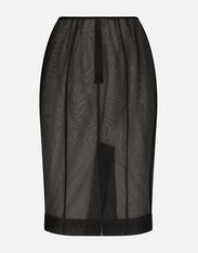 Dolce & Gabbana Marquisette midi pencil skirt Black FTAM2TFJRD0