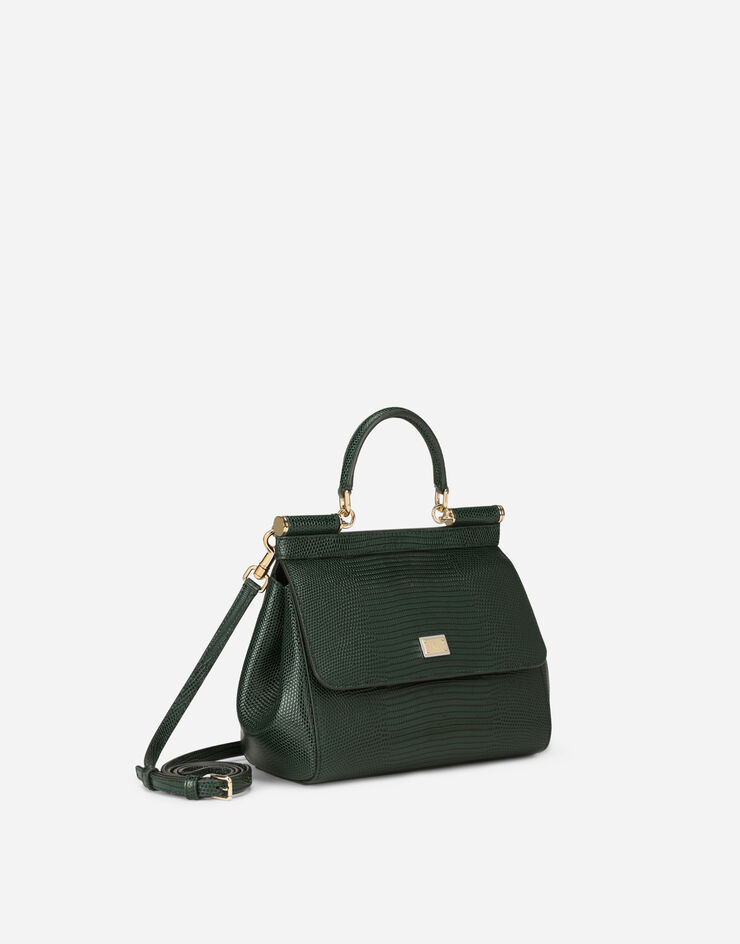 Dolce & Gabbana Sac à main Sicily moyen format Vert BB6003A1095