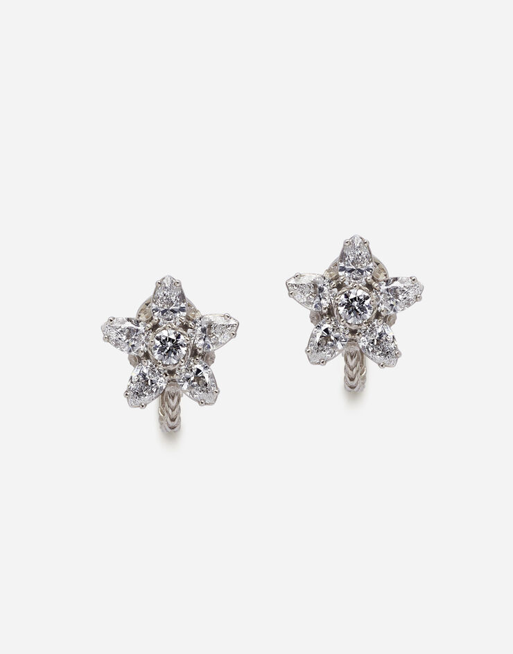 Dolce & Gabbana Primavera earrings in white gold with diamonds White Gold WEKI2GWDIWH