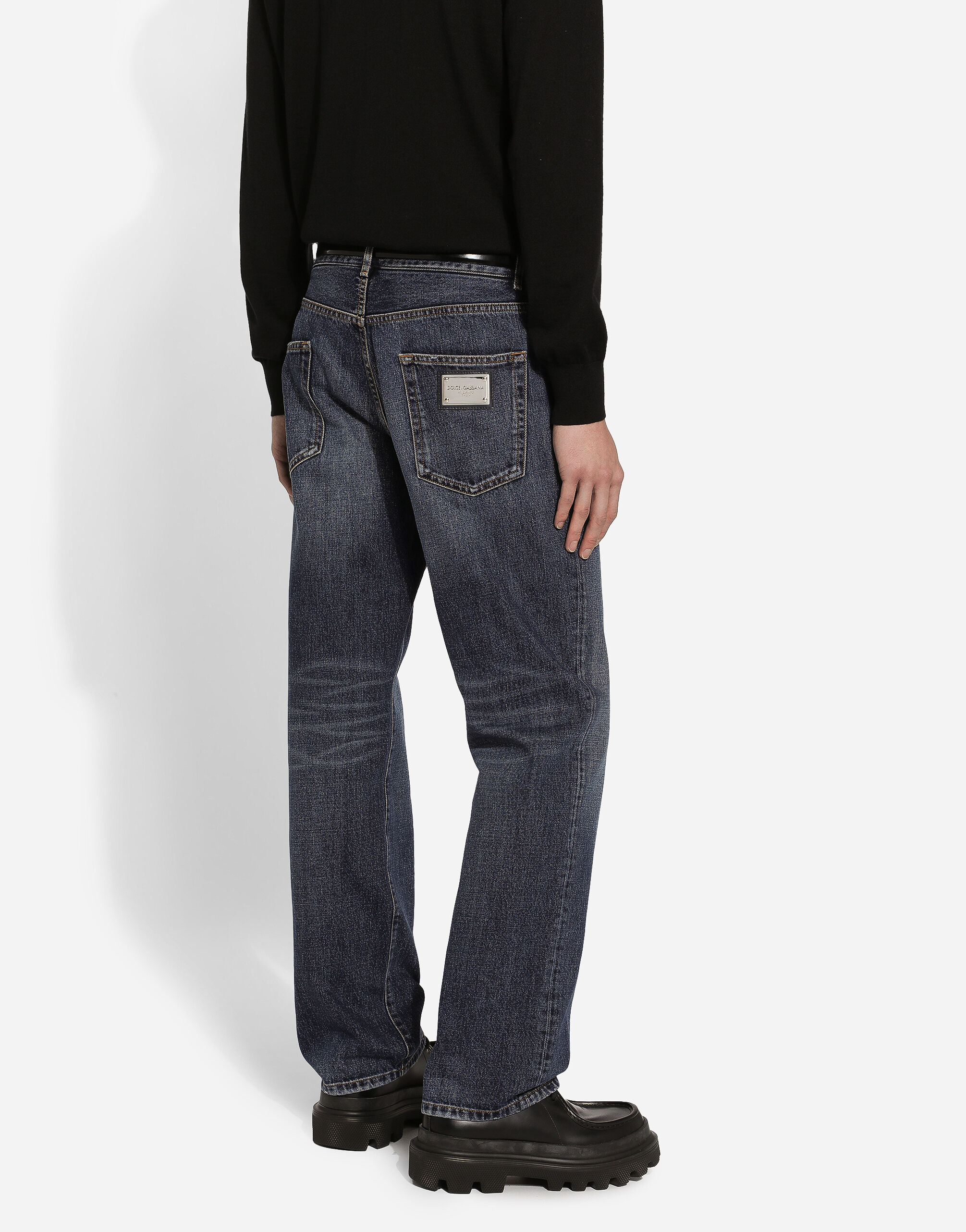 Classic blue denim jeans in Blue for Men Dolce Gabbana