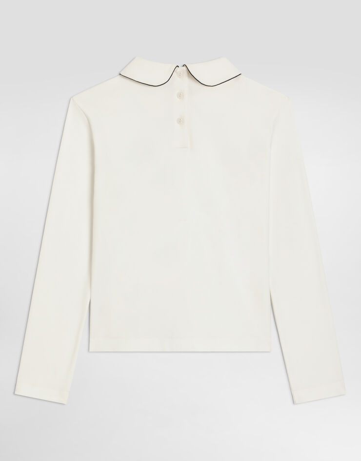 Dolce & Gabbana Interlock t-shirt with logo Dolce & Gabbana Interlock t-shirt with logo White L5JTRAG7P7B