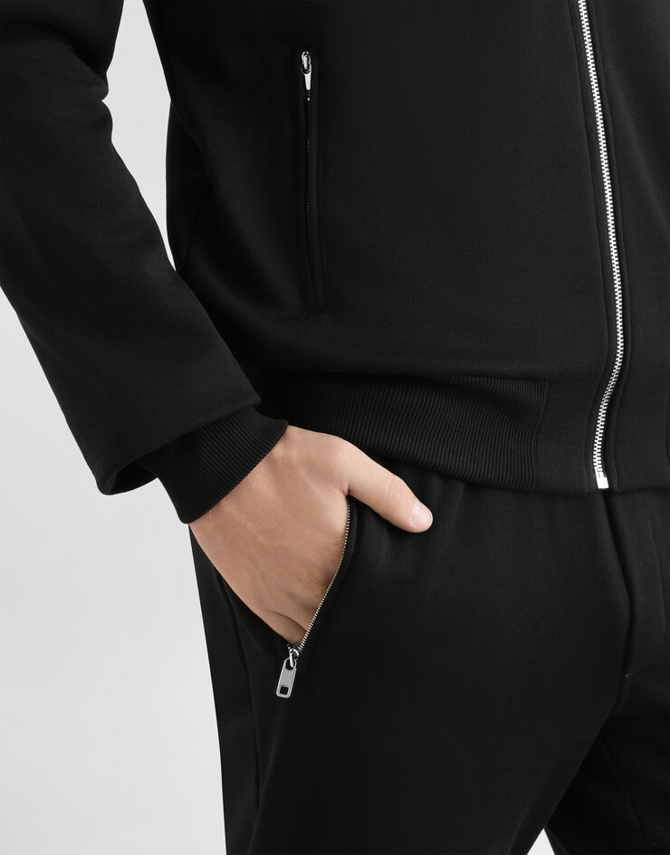 Dolce & Gabbana Jogpants aus Baumwolle SCHWARZ G4ZCATG7JYX