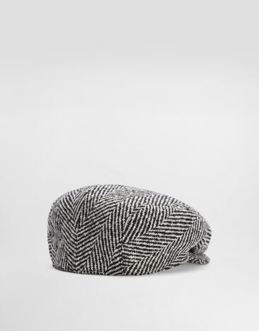 Dolce & Gabbana Shetland chevron flat cap Multicolor GH587AFC2FV