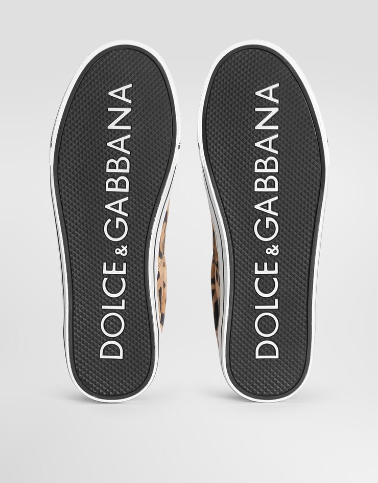 Dolce & Gabbana DG Sailing sneakers in LEO-print calfskin Print CS2399A3T28