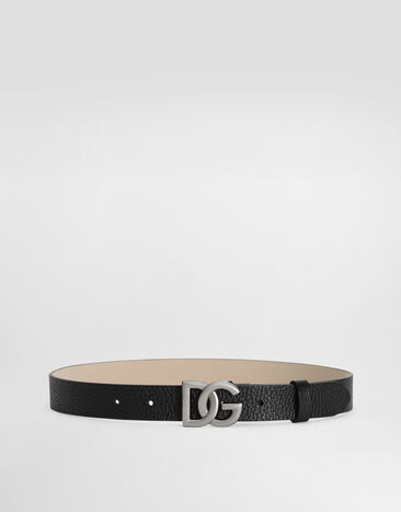 Dolce & Gabbana Calfskin logo belt Black EC0083AI218