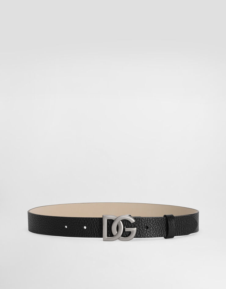 Dolce & Gabbana Calfskin logo belt Black EC0083AI218