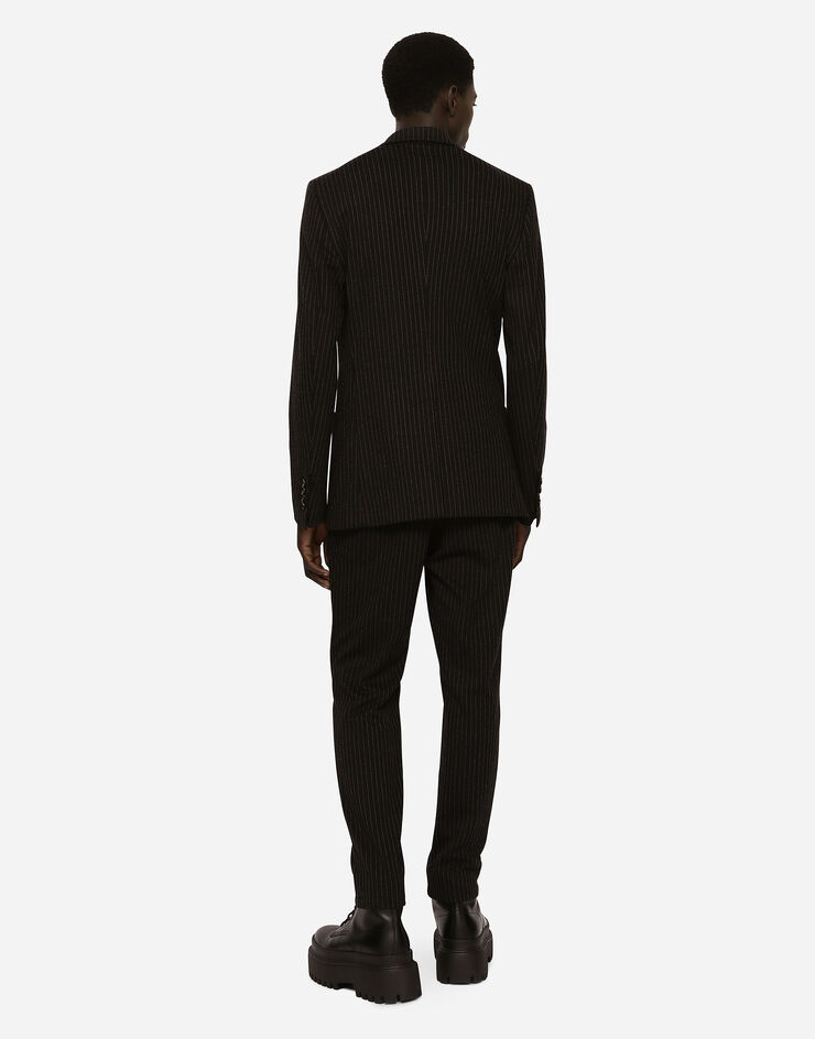 Dolce&Gabbana Pinstripe stretch jersey Portofino jacket Multicolor G2PT9ZFRGBZ