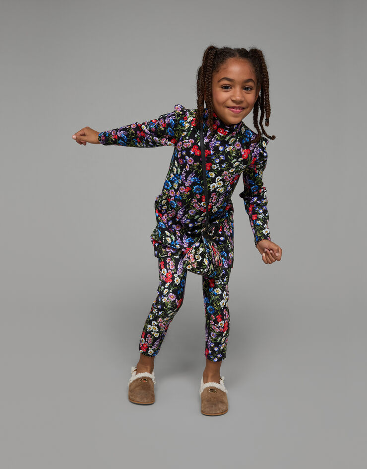 Dolce&Gabbana Interlock leggings with meadow flower print Multicolor L5JPB8HS7M0
