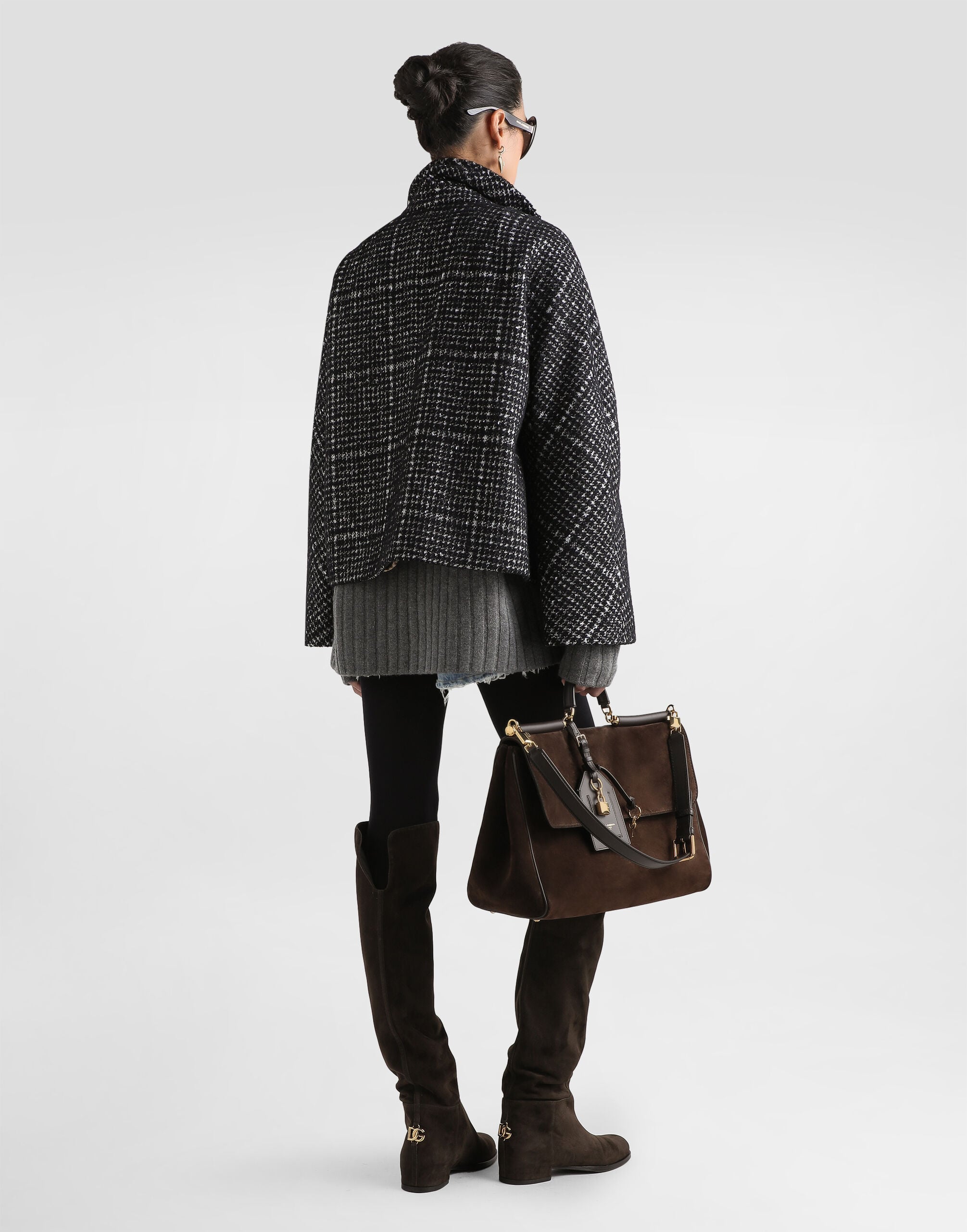 Houndstooth jacket in Multicolor for Women | Dolce&Gabbana® US
