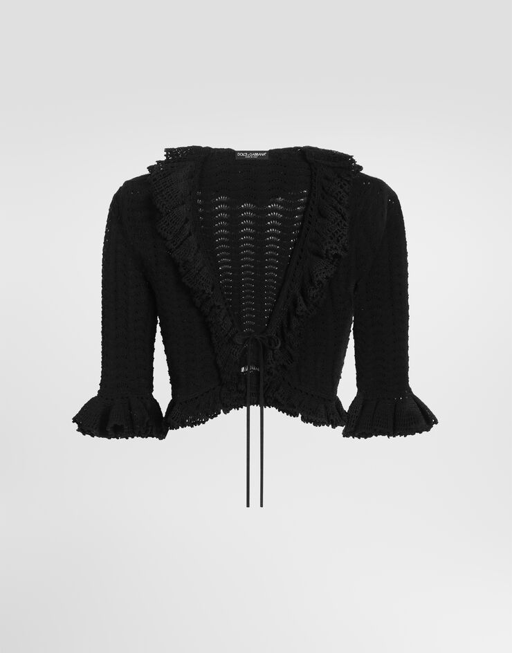 Dolce & Gabbana Crochet cardigan Dolce & Gabbana Crochet cardigan Black FXVG4TJBCLG