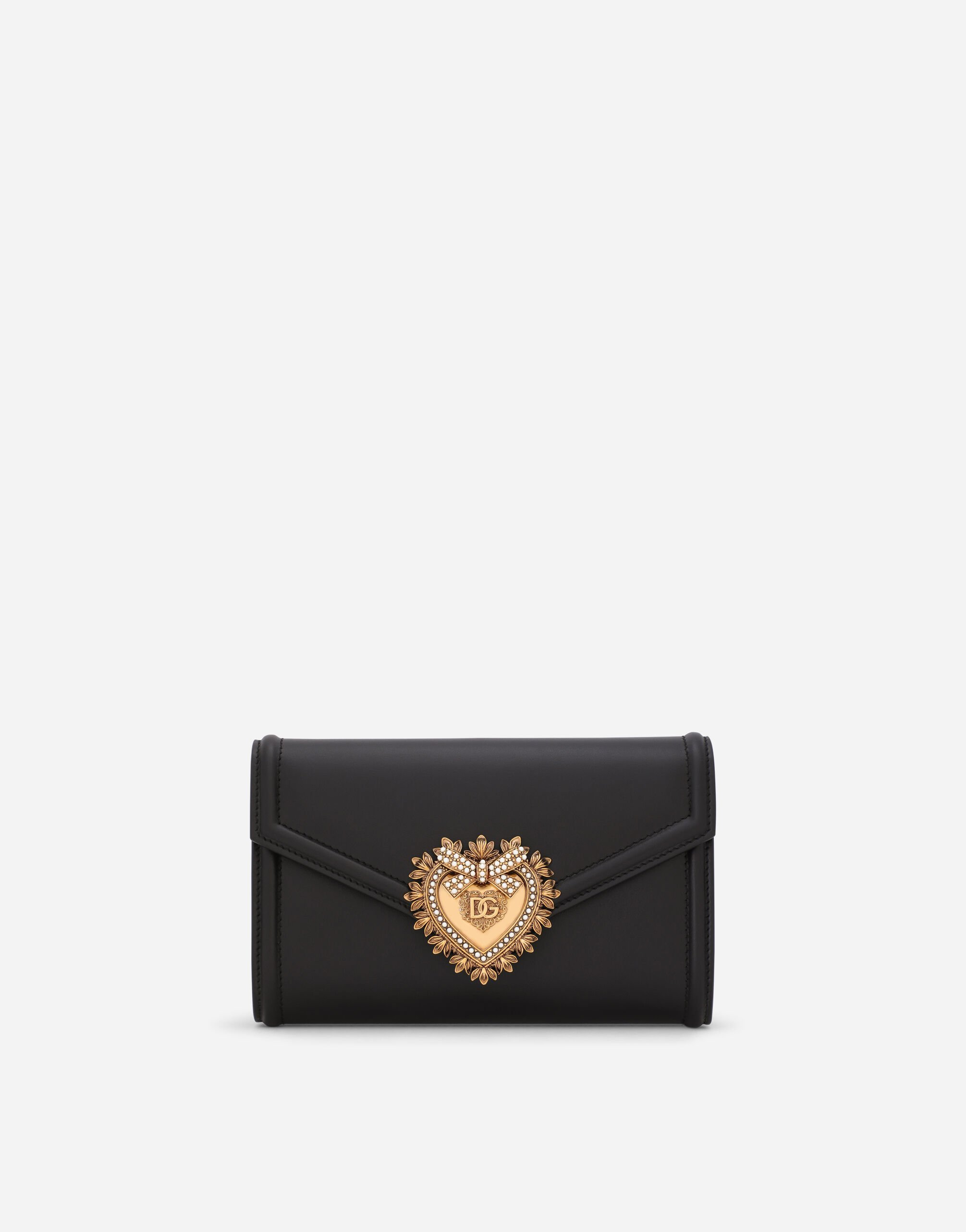 Dolce & Gabbana حقيبة ديفوشن صغيرة من جلد عجل برتقالي BI3279AS204