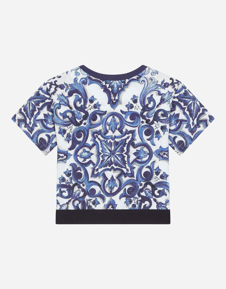 Dolce & Gabbana Majolica-print jersey T-shirt Multicolor L2JTHRG7EX4