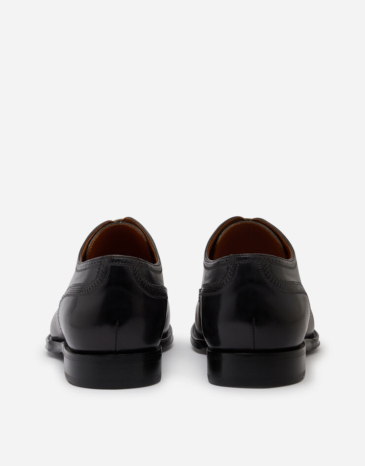 Dolce & Gabbana Brogue derby in giotto paint calfskin BEIGE A10533AX038