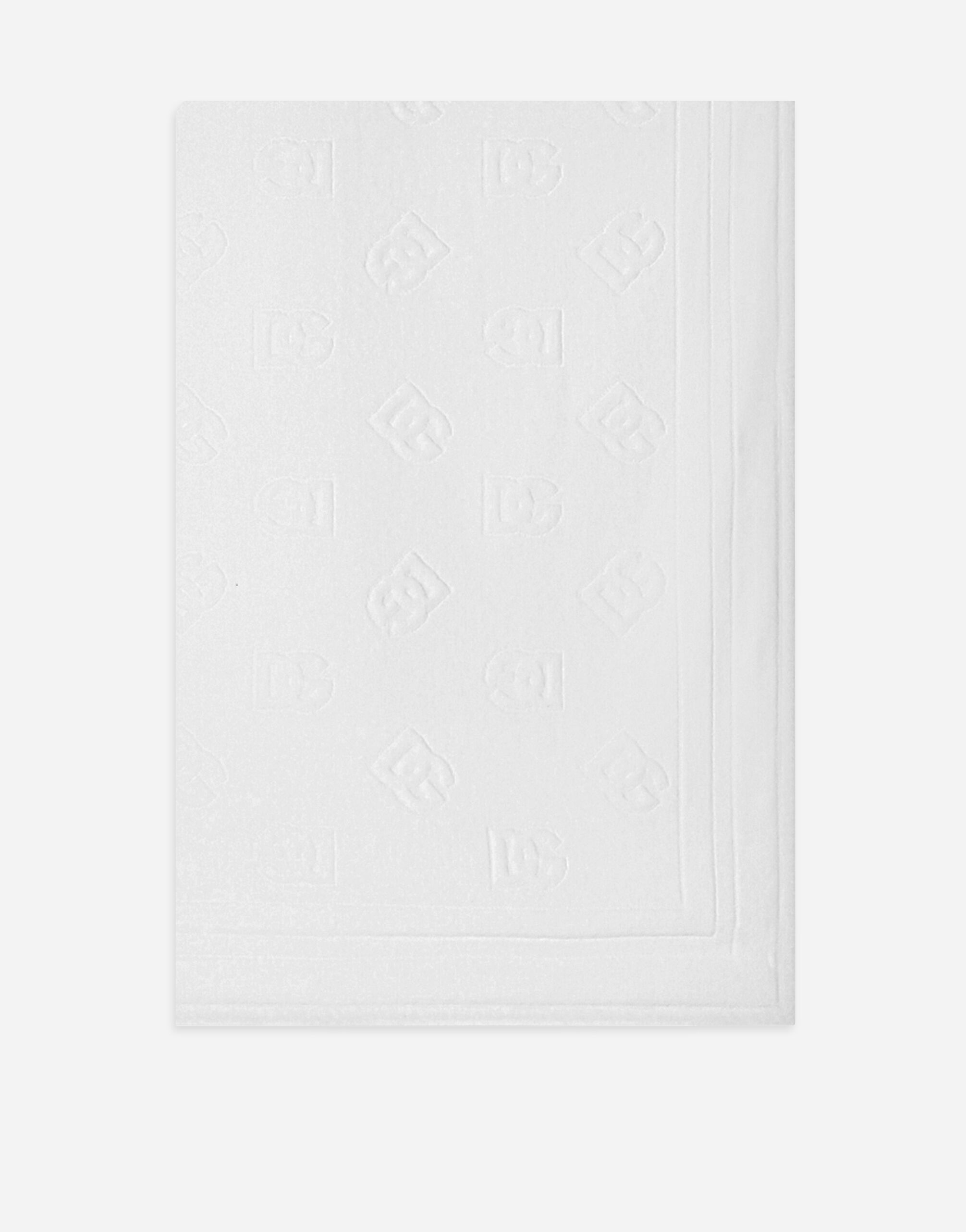 Dolce & Gabbana Beach towel with DG Monogram (115x186) Black CS2079AO666
