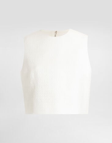 Dolce & Gabbana Stretch mat top White F7AU2TFU9AU