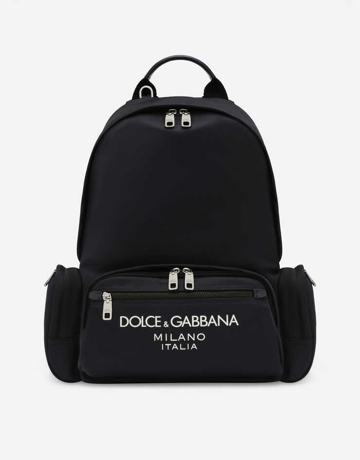 Dolce & Gabbana حقيبة ظهر نايلون أزرق BM2197AG182