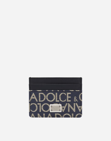 Dolce & Gabbana Coated jacquard card holder Multicolor BP3273AS527