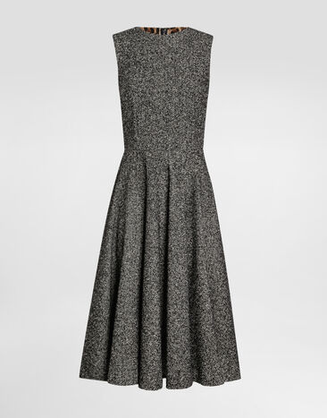Dolce & Gabbana Sleeveless dress with chevron print Multicolor F6TYHTFCZAE