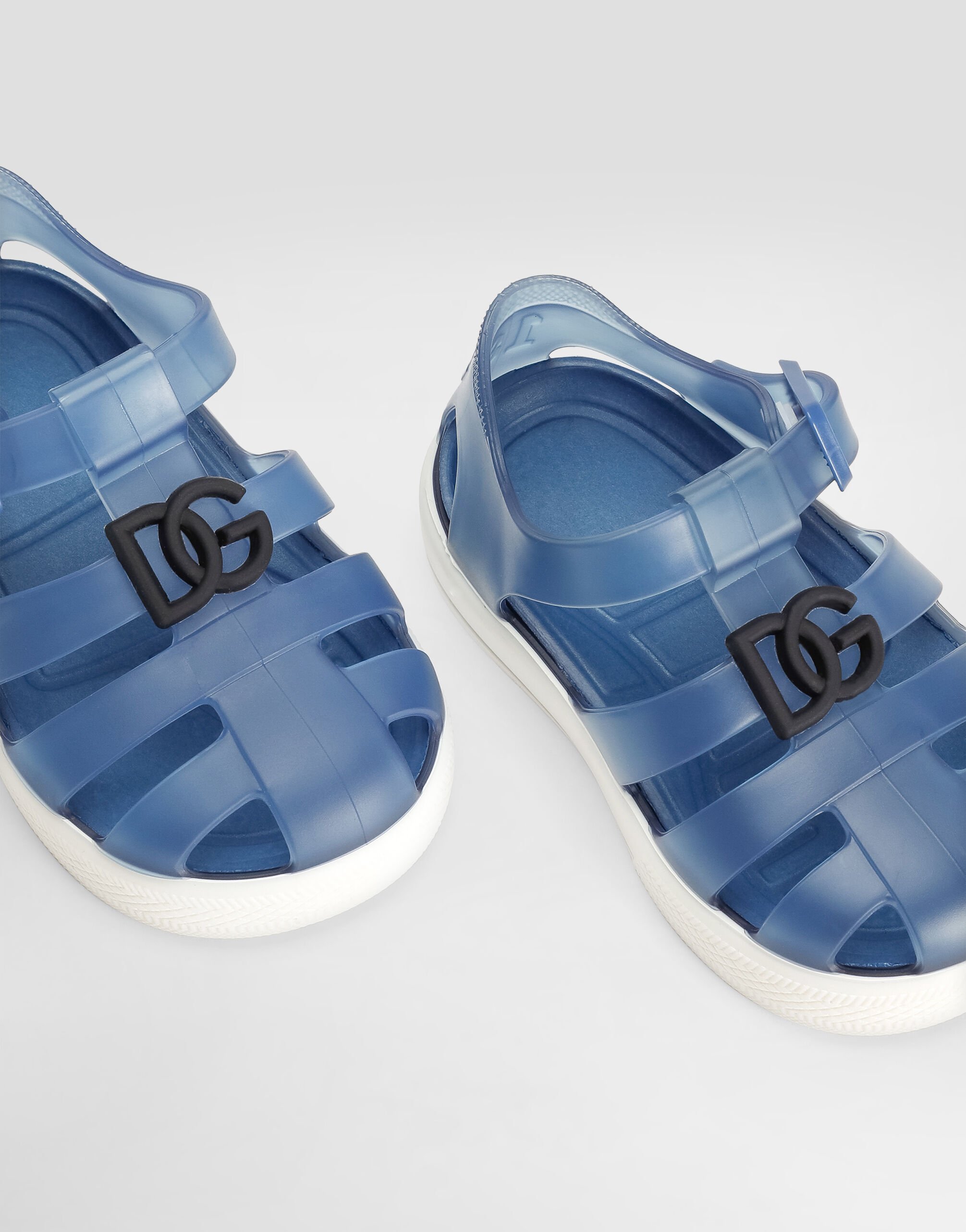 Rubber sandals with DG logo in Multicolor for Boys