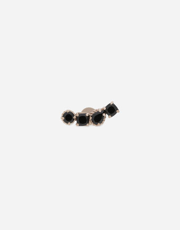 Dolce & Gabbana Ohrring Anna aus Weißgold 18 kt mit schwarzen Spinellen Weiss WSQA1GWSPBL