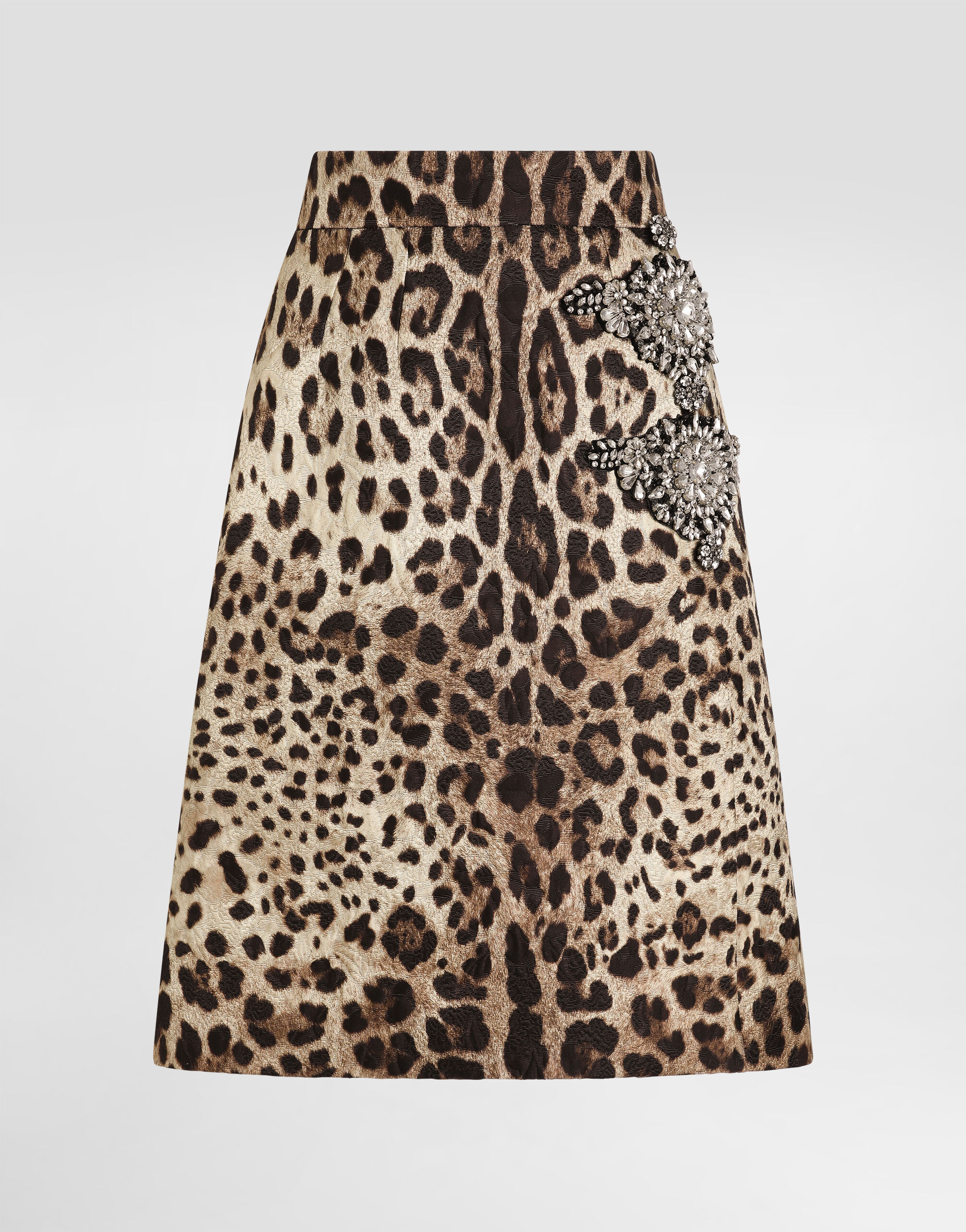 未使用級 DOLCE&GABBANA レオパード タイトスカート シルク 46 Leo-print brocade skirt in Print for Women | Dolce&Gabbana® US